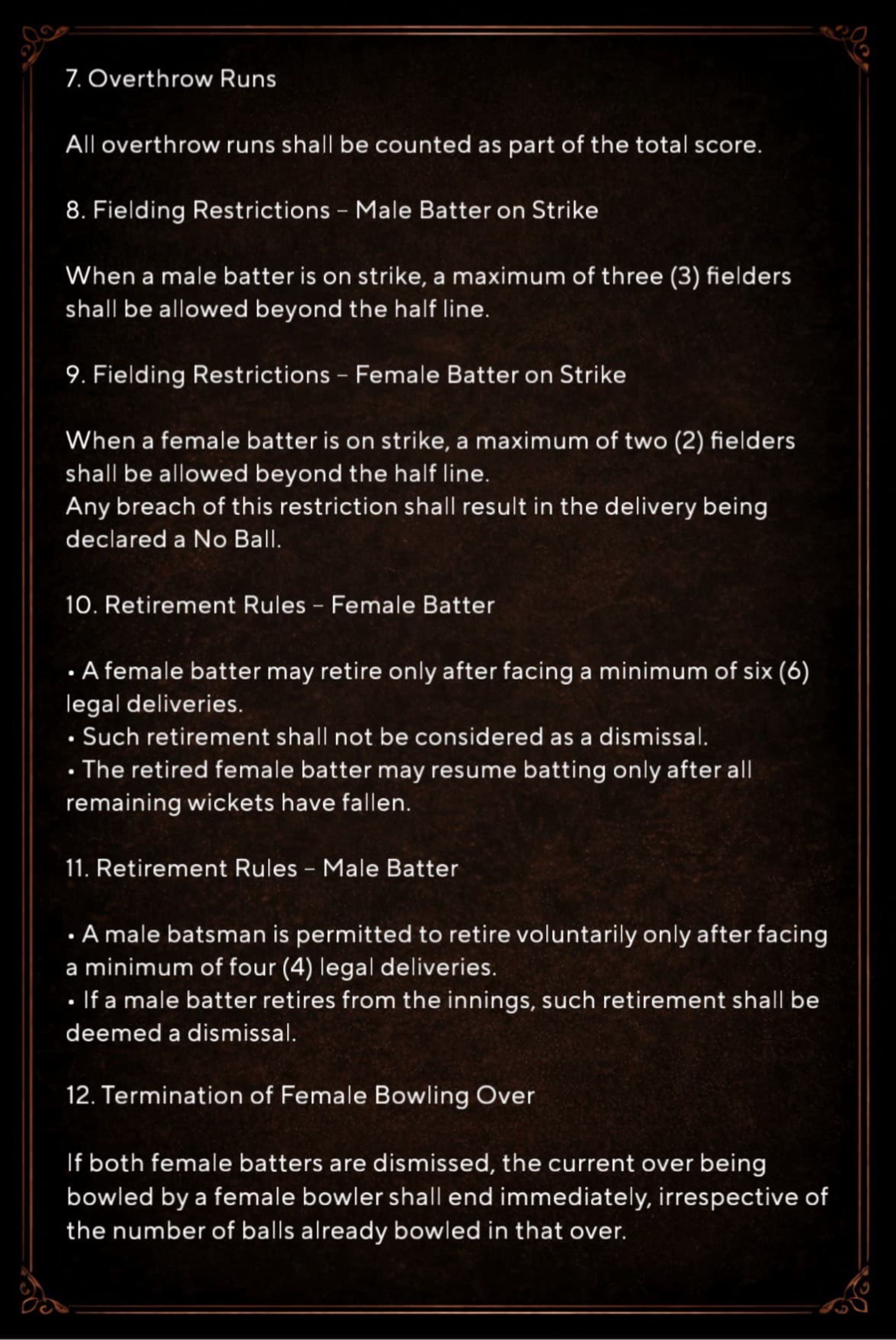 Tournament Rules Part 2
